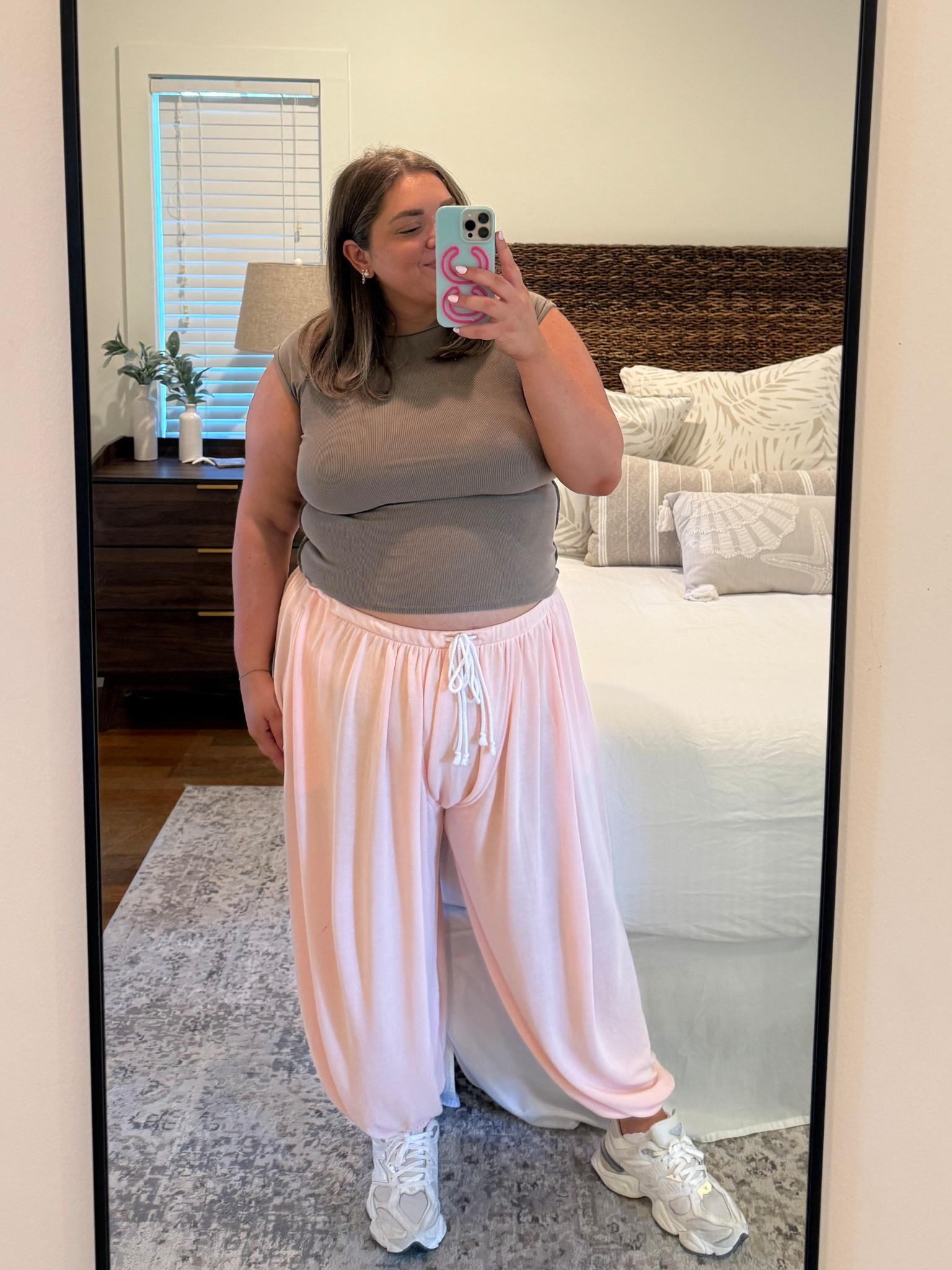 Travel day outfit plus size friendly wearing xl in top and large in joggers. New balance sneakers are my fave  

#LTKTravel #LTKPlusSize #LTKFindsUnder100