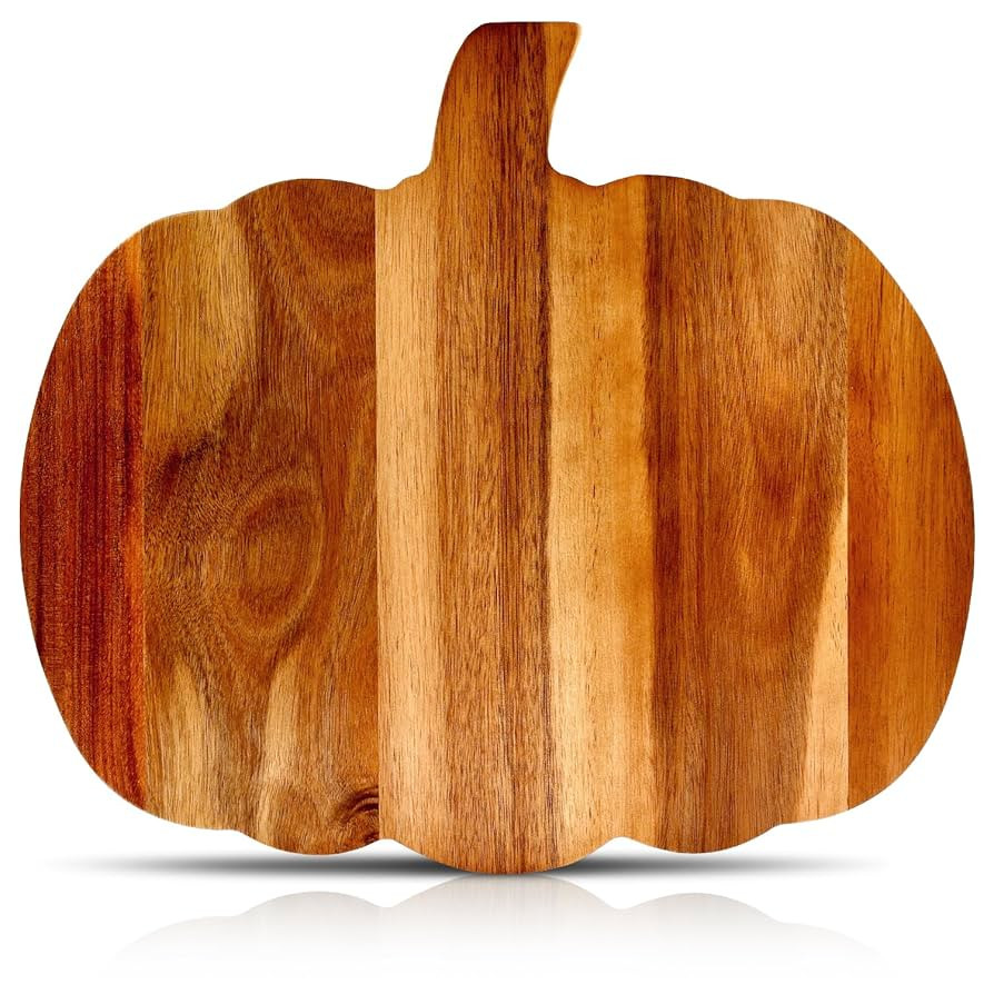 Halloween Charcuterie Board Gifts Pumpkin Shaped Wooden Cutting Boards for Kitchen Fall Serving P... | Amazon (US)
