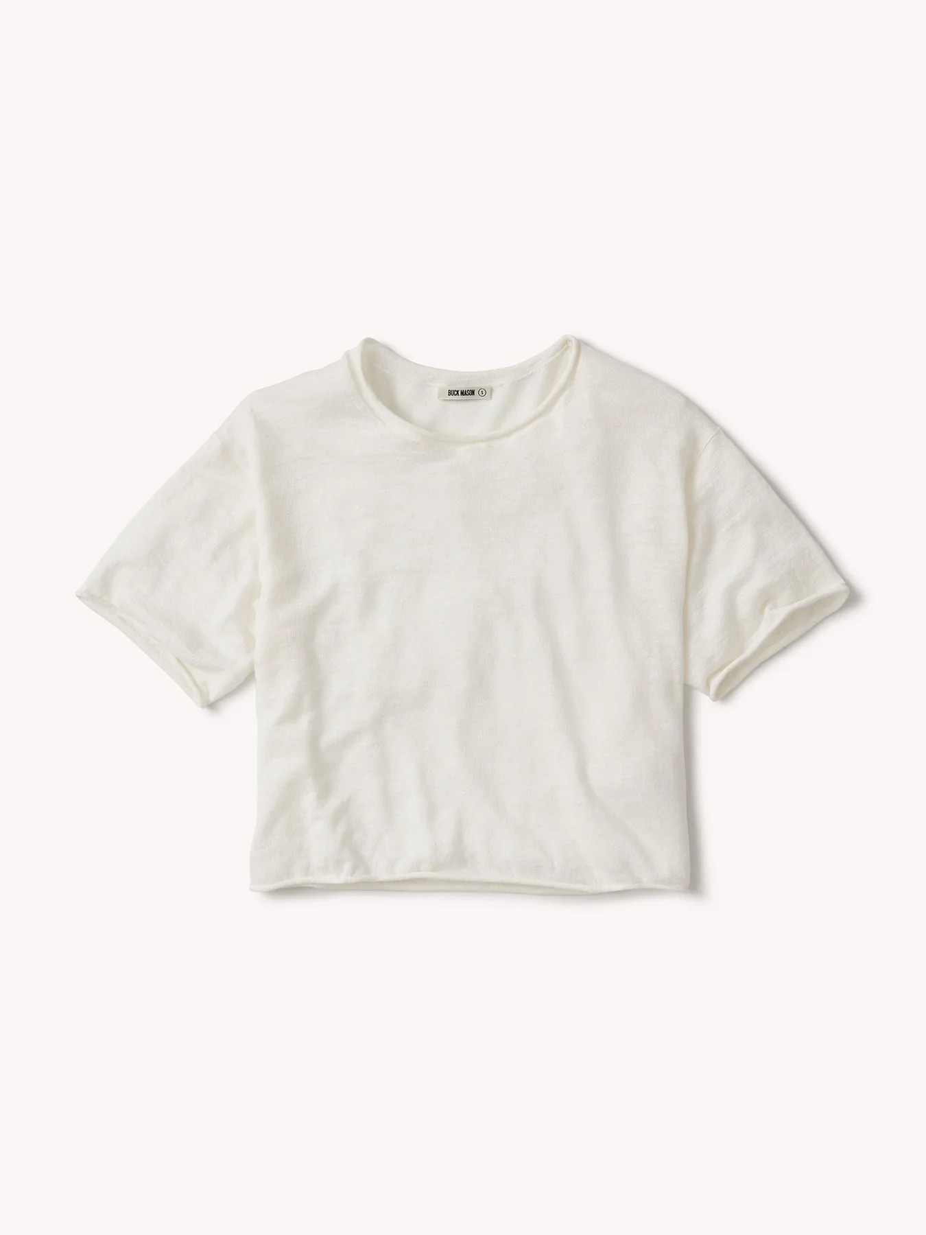 Natural Lighthouse Linen Roll Neck Tee | Buck Mason | Buck Mason