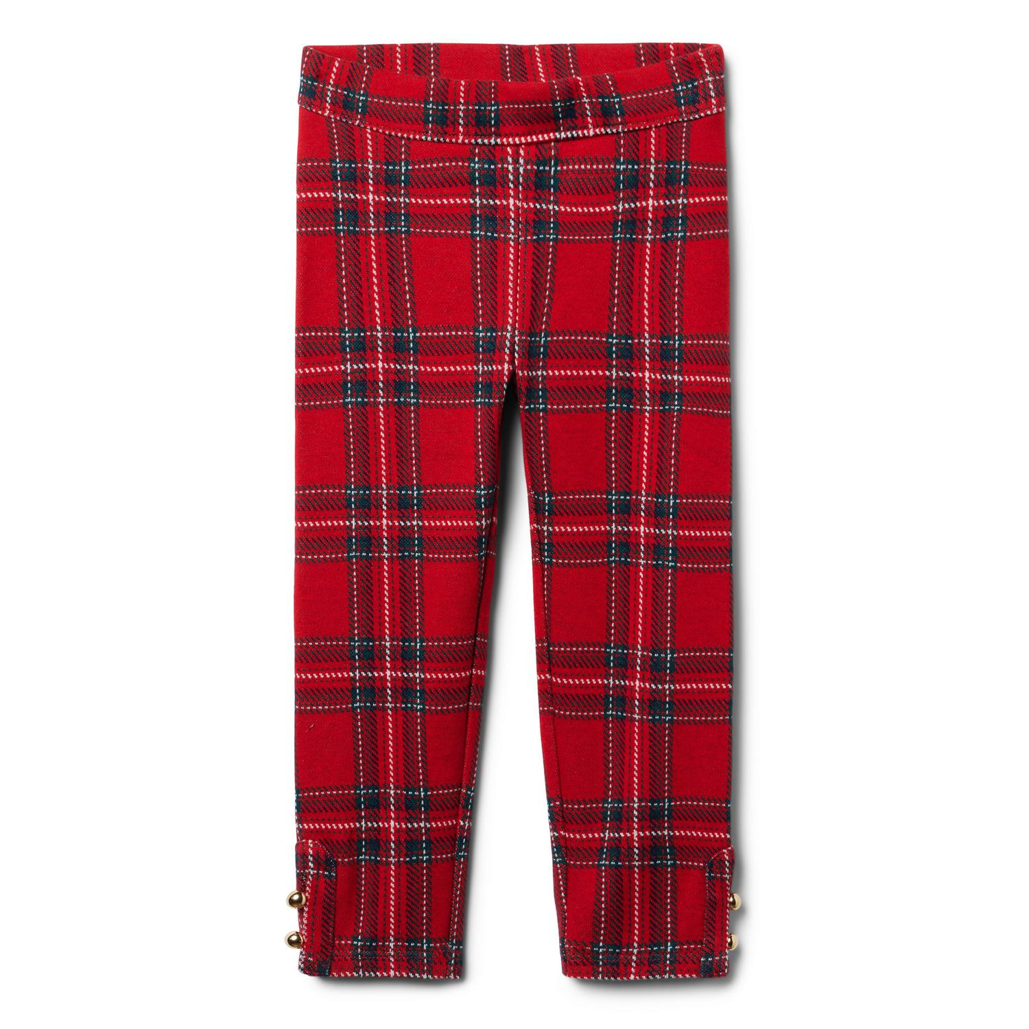 Tartan Button Cuff Jacquard Pant | Janie and Jack