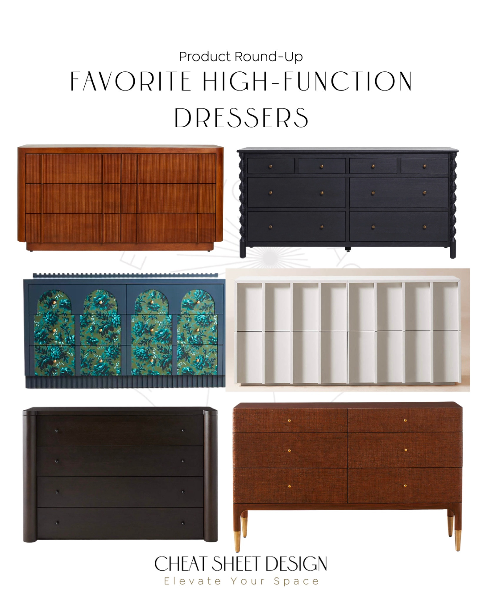 Adding a dresser to your bedroom offers additional storage and functionality if space allows. Choose a dresser that coordinates, rather than matches, the rest of your bedroom furniture to maintain a cohesive design. 

#LTKhome