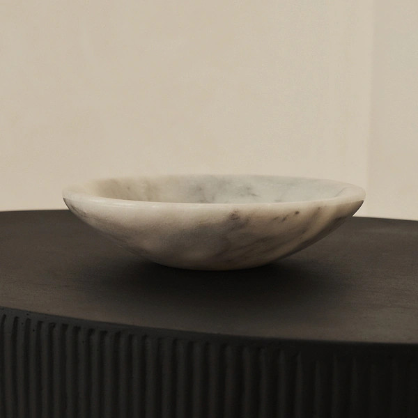 Marbelle - White Marble Decorative Bowl | William Wood