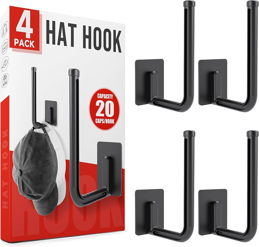 OWLMATE Hat Organizer for Baseball Caps Hat Rack for Wall Hat Hooks Hat Storage Holder for Closet... | Amazon (US)