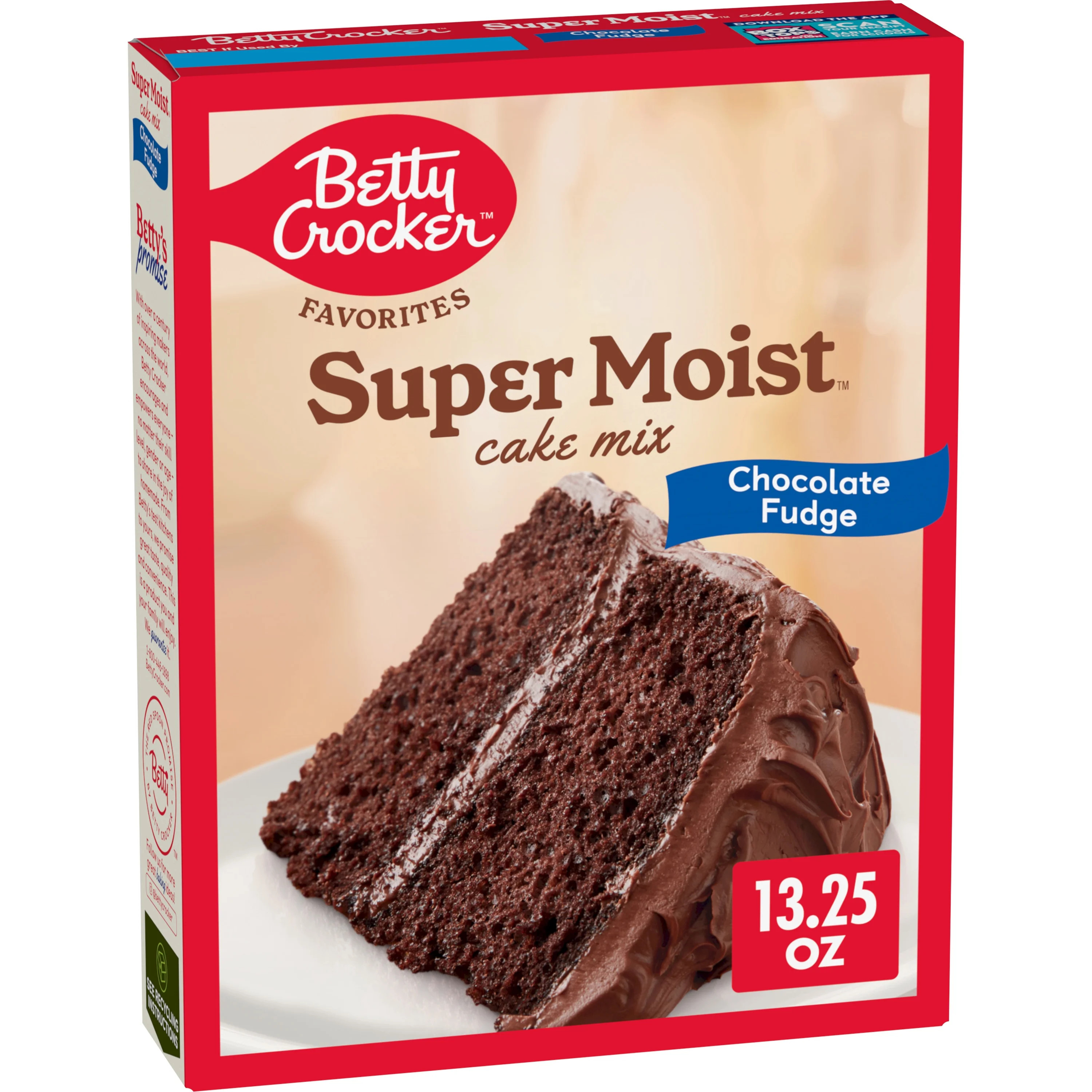 Betty Crocker Favorites Super Moist Chocolate Fudge Cake Mix, 13.25 oz | Walmart (US)