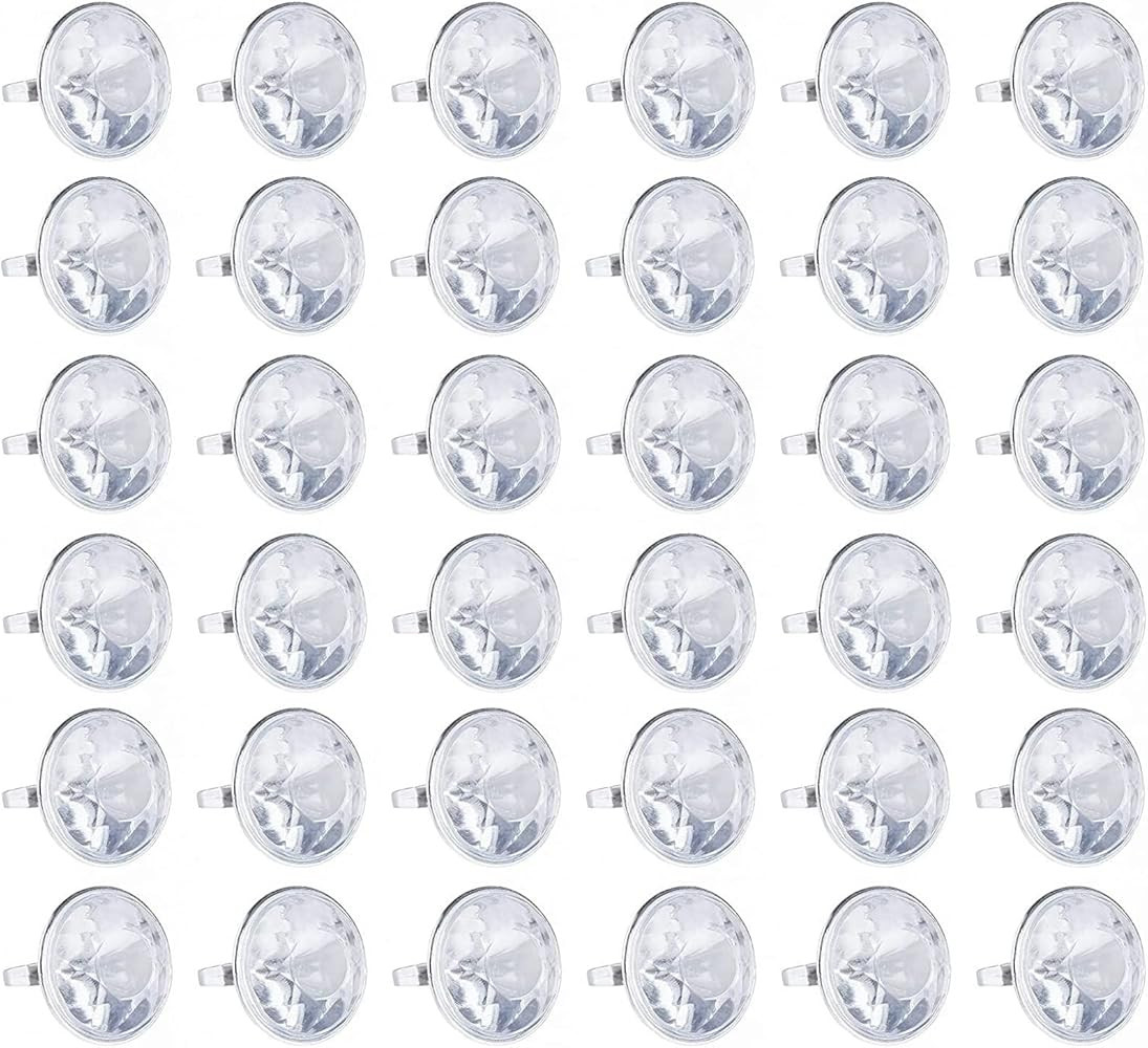 Amazon.com: 36 Pack Jumbo Plastic Diamond Rings for Bridal Shower Games, Bulk Bachelorette Party ... | Amazon (US)