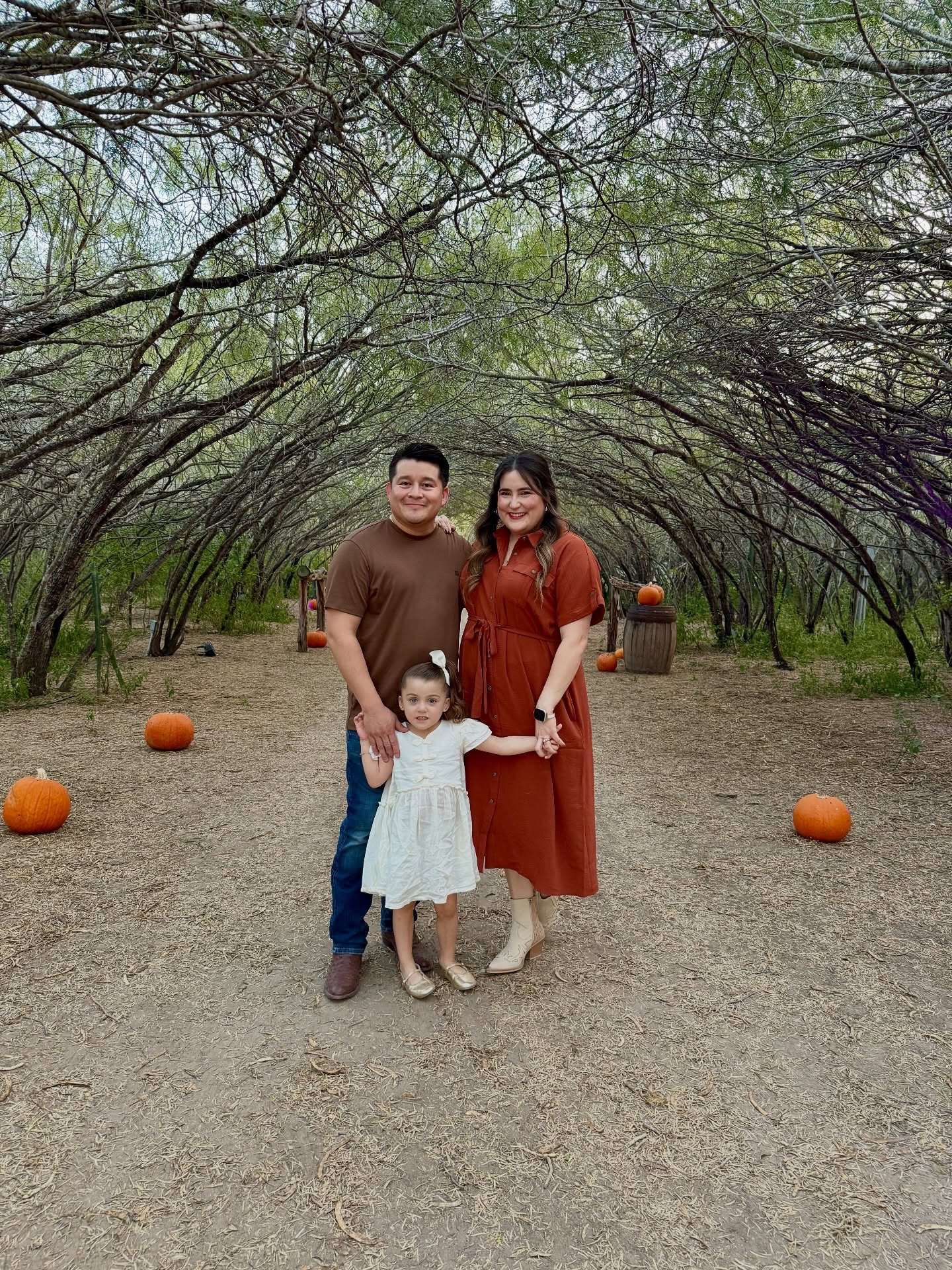 Feels like fall in the RGV 🎃🍂🍁

If you haven’t made it out to the patch yet, let me motivate you:
🍂 the photos are beautiful 
🍂 I WAS sweatingggg, but you can’t really tell in the pics (and if you can, don’t tell me🙉) 
🍂 We made the trip with family and made some memories 🥹
🍂there’s a cold front coming!! 
If you don’t have anyone take pics, take a tripod! It’s a little nerve wracking at first, but you’ll be happy you did! 
🍁Fall Family Photos, fall colors, fall outfit ideas, fall fashion, toddler outfits, Rio Grande Valley, cozy photoshoot,  pumpkin patch photos, fall family outfits, golden hour