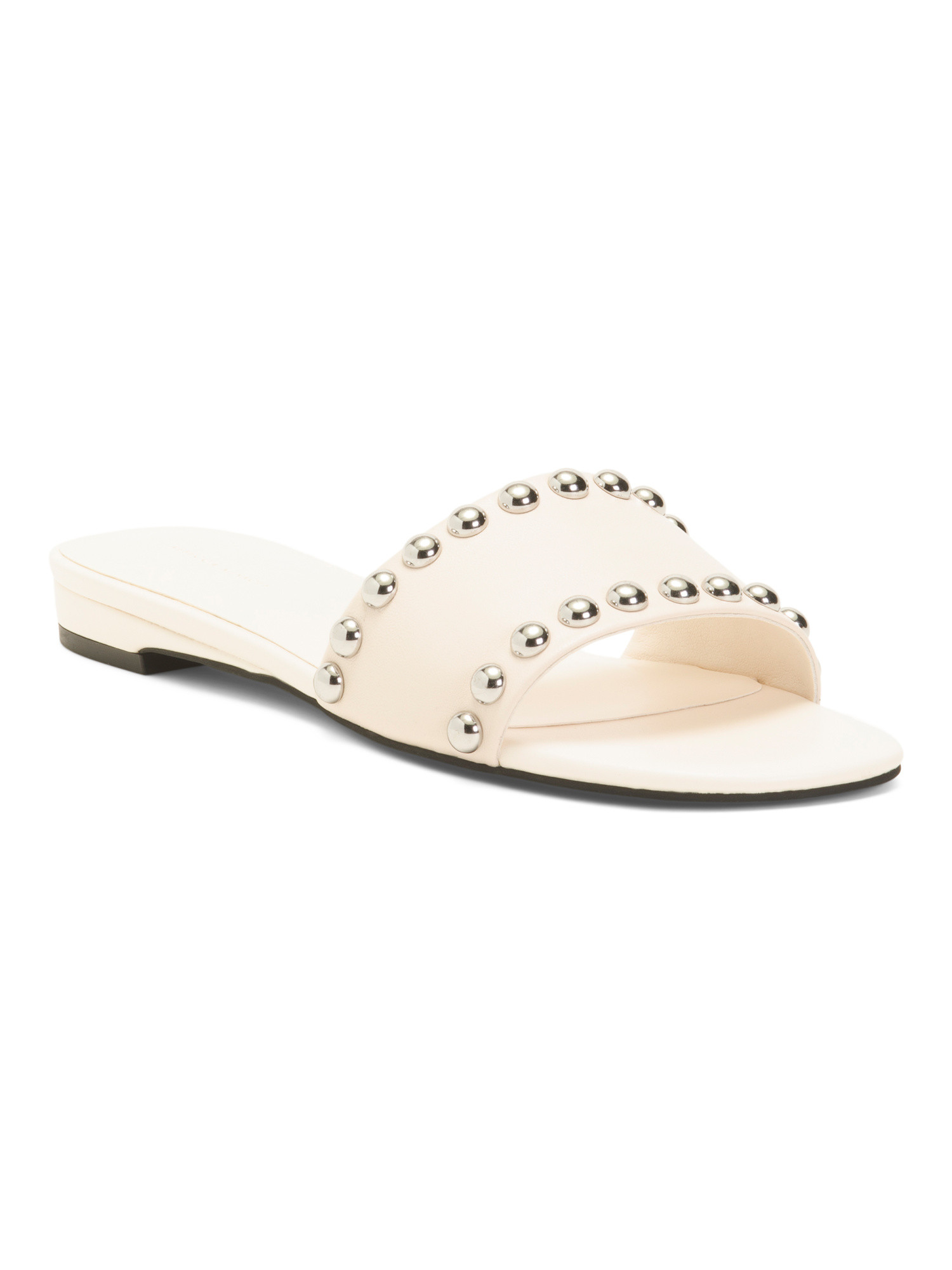 Leather Dome Flat Sandals | TJ Maxx