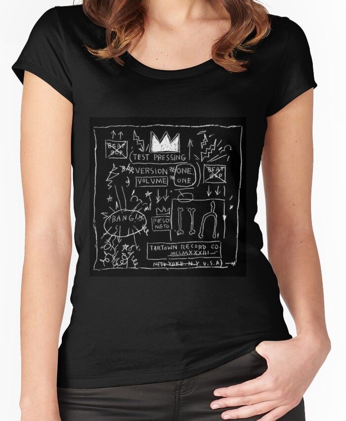 JEAN MICHEL BASQUIAT BEAT BOP ALBUM FAN ART. Women's Fitted Scoop T-Shirt | RedBubble US