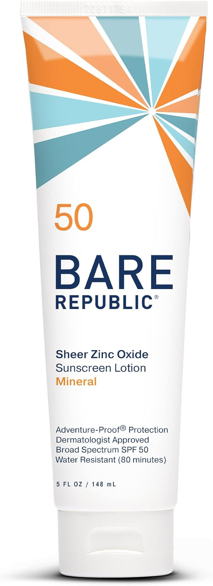 Bare Republic Sport Mineral Sunscreen SPF 50 Sunblock Body Lotion, Free of Chemical Actives, Vani... | Amazon (US)