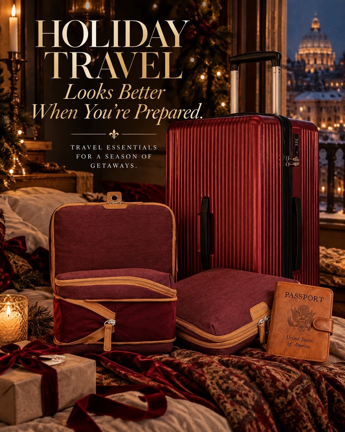Holiday travel is magical. Packing for it usually isn’t.

The right travel essentials make the whole experience feel a little more effortless—from keeping your suitcase organized to making sure the things you actually need aren’t buried somewhere under three sweaters and a pair of boots.

Think smart organizers, beautiful luggage, passport holders, and those little upgrades that make getting out the door feel almost as good as arriving.

Because the best holiday trips should start with excitement—not suitcase chaos.

Pack beautifully. Travel easier. Enjoy the getaway.

#AmazonFinds #AmazonTravel #TravelEssentials #HolidayTravel #TravelFinds #PackingEssentials #PackingTips #TravelMustHaves #AmazonMustHaves #HolidayGetaway #TravelStyle #OrganizedTravel #WinterTravel #AffordableLuxury #CallsignDesign