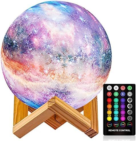 Amazon.com: Moon Lamp, Night Light, LOGROTATE 16 Colors Galaxy Lamp 3D Printing Kids Moon Light w... | Amazon (US)