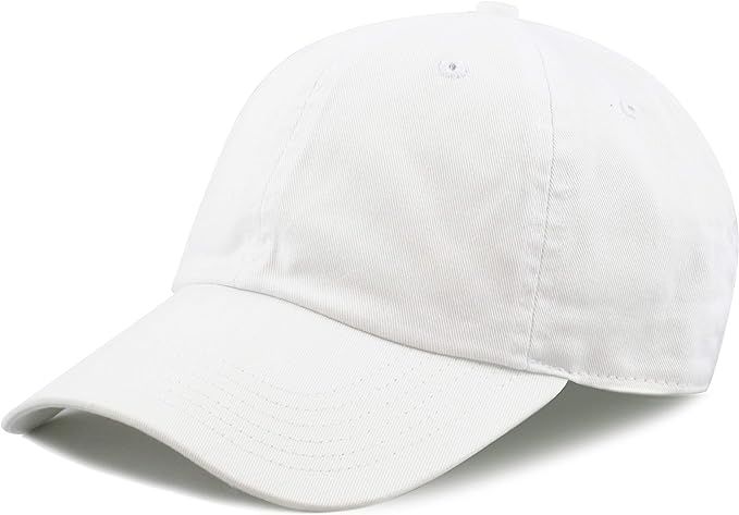 The Hat Depot Dad Hat Women Men Blank Washed Low Profile Cotton and Denim Baseball Running Golf C... | Amazon (US)