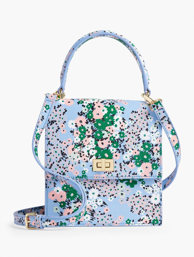 Neely & Chloe™ Top Handle Saffiano Leather Bag - Bundle of Ditsies | Talbots