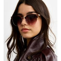 Brown Tortoiseshell Effect Round Frame Sunglasses New Look | New Look (UK)