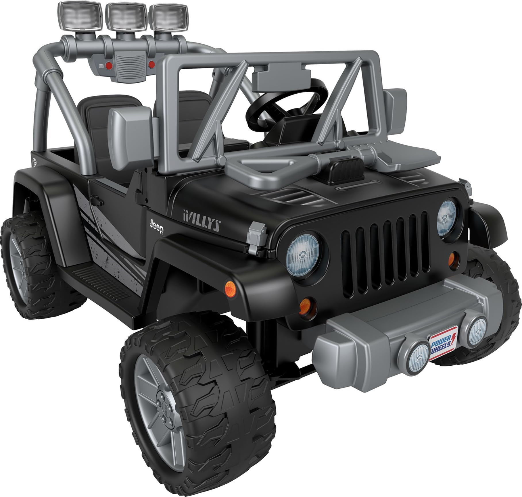 Power Wheels Jeep Wrangler Willys Ride-On Battery Powered Vehicle with Sounds & Lights for Presch... | Amazon (US)