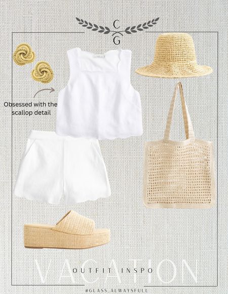 New from Abercrombie and fitch! This scalloped set is everything and is 20%off! Linen set, Easter outfit, scalloped shorts, summer vacation, shorts set, linen top, linen shorts. Callie Glass #LTKfindsunder100 #LTKtravel

#LTKShoeCrush #LTKTravel #LTKSeasonal
