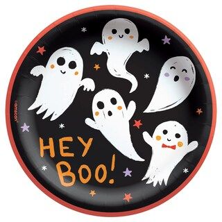 Halloween Spooky Friends 6.75" Round Plates - 50ct | Michaels Stores