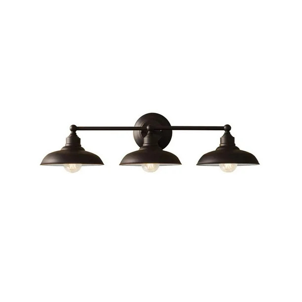 Better Homes & Gardens Farmhouse 3-Light Vanity Light, Bronze - Walmart.com | Walmart (US)