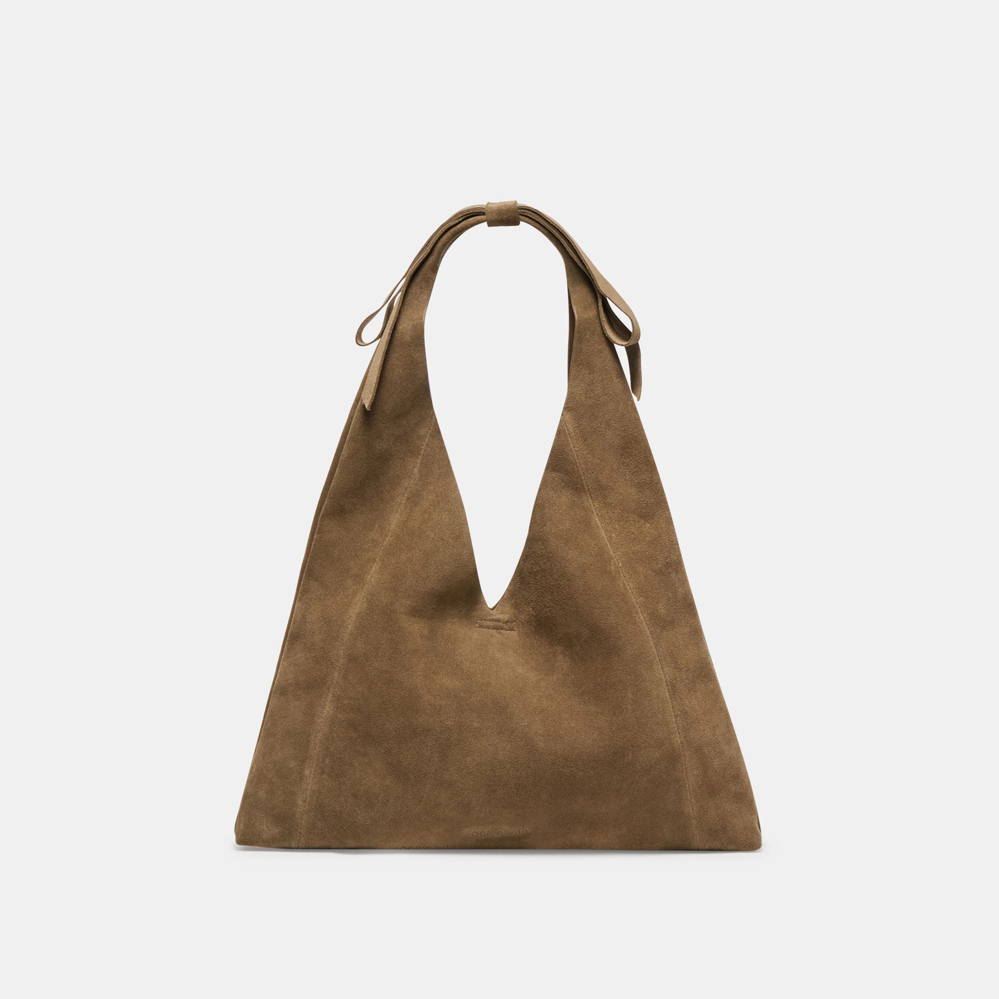 Marie Tote Olive Suede | DolceVita.com