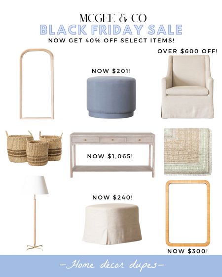 Great News! McGee & Co.’s Black Friday deal just got better!! 🙌🏻 now get 40% off select items like this gorgeous console (also available in black!) and several ottomans now under $250! 👏🏻👏🏻👏🏻 

Plus this rattan wrapped mirror is a best seller and now marked down to $300! Even more picks linked! 🤍

#LTKCyberweek #LTKhome #LTKsalealert