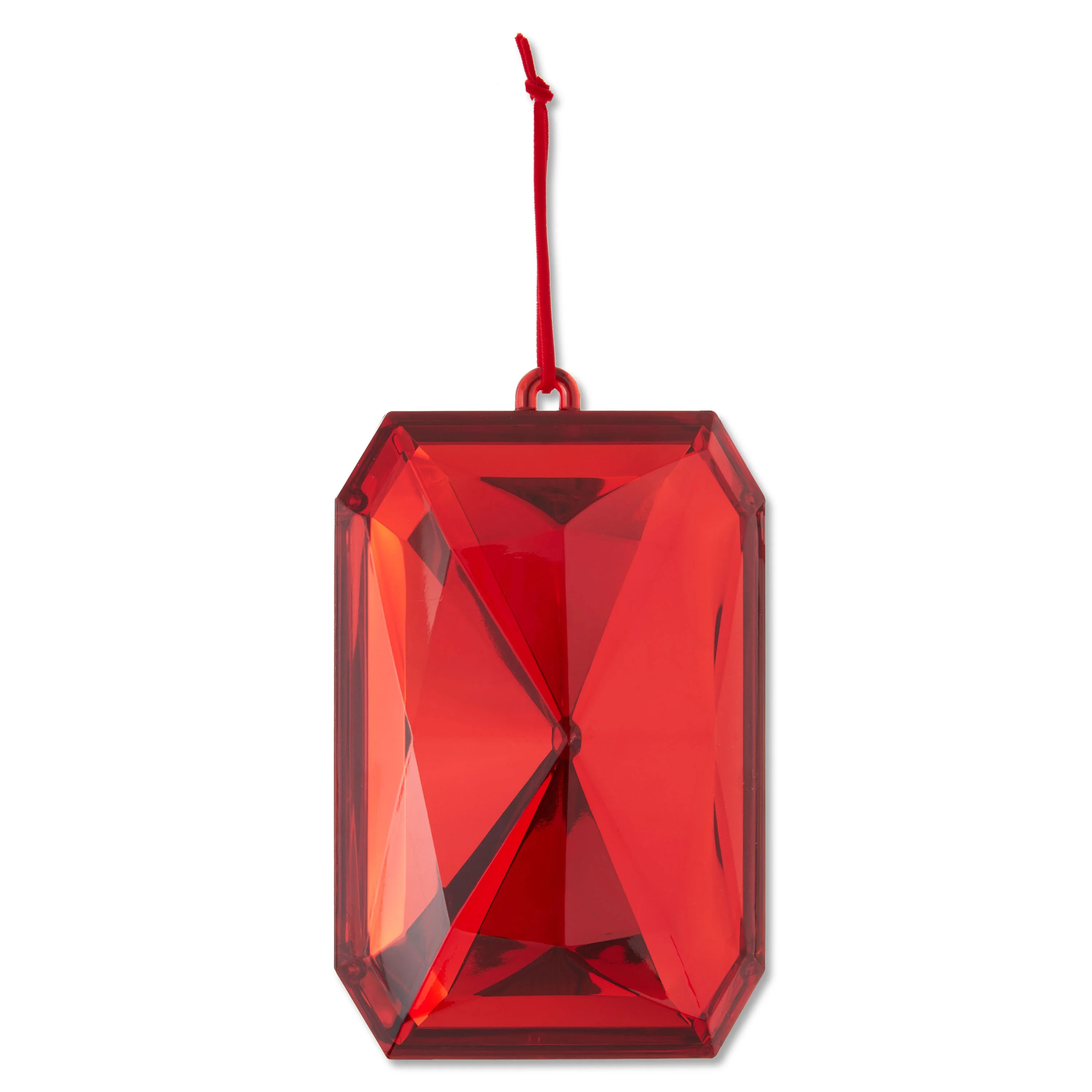 Red Jumbo Gem Christmas Ornament, 8", by Holiday Time | Walmart (US)