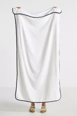 Piped Pool Towel | Anthropologie (US)
