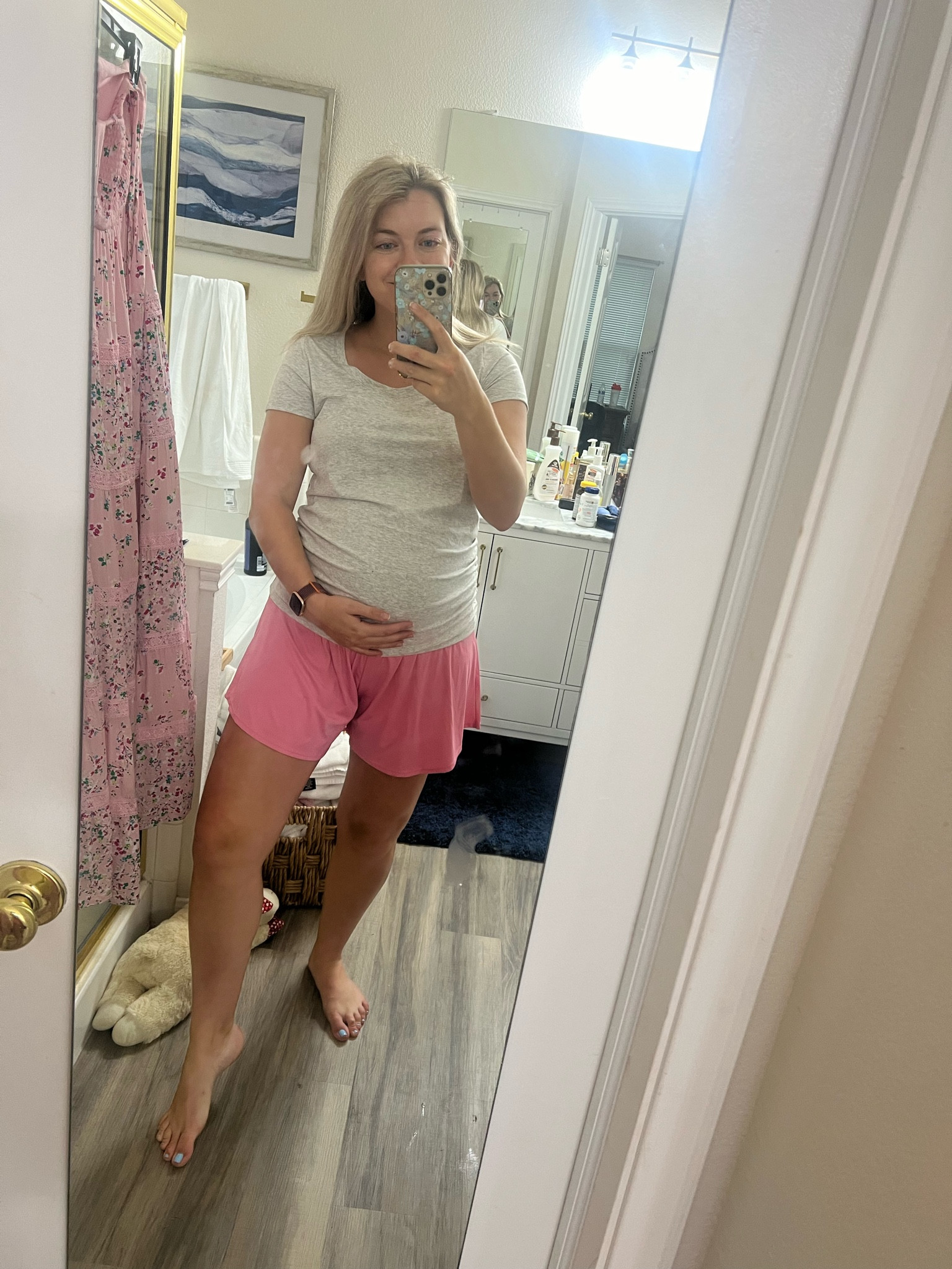 Todays comfy work from home outfit 

Comfy casual 
Bump outfit 
Maternity 

#LTKbump #LTKfindsunder50 #LTKActive