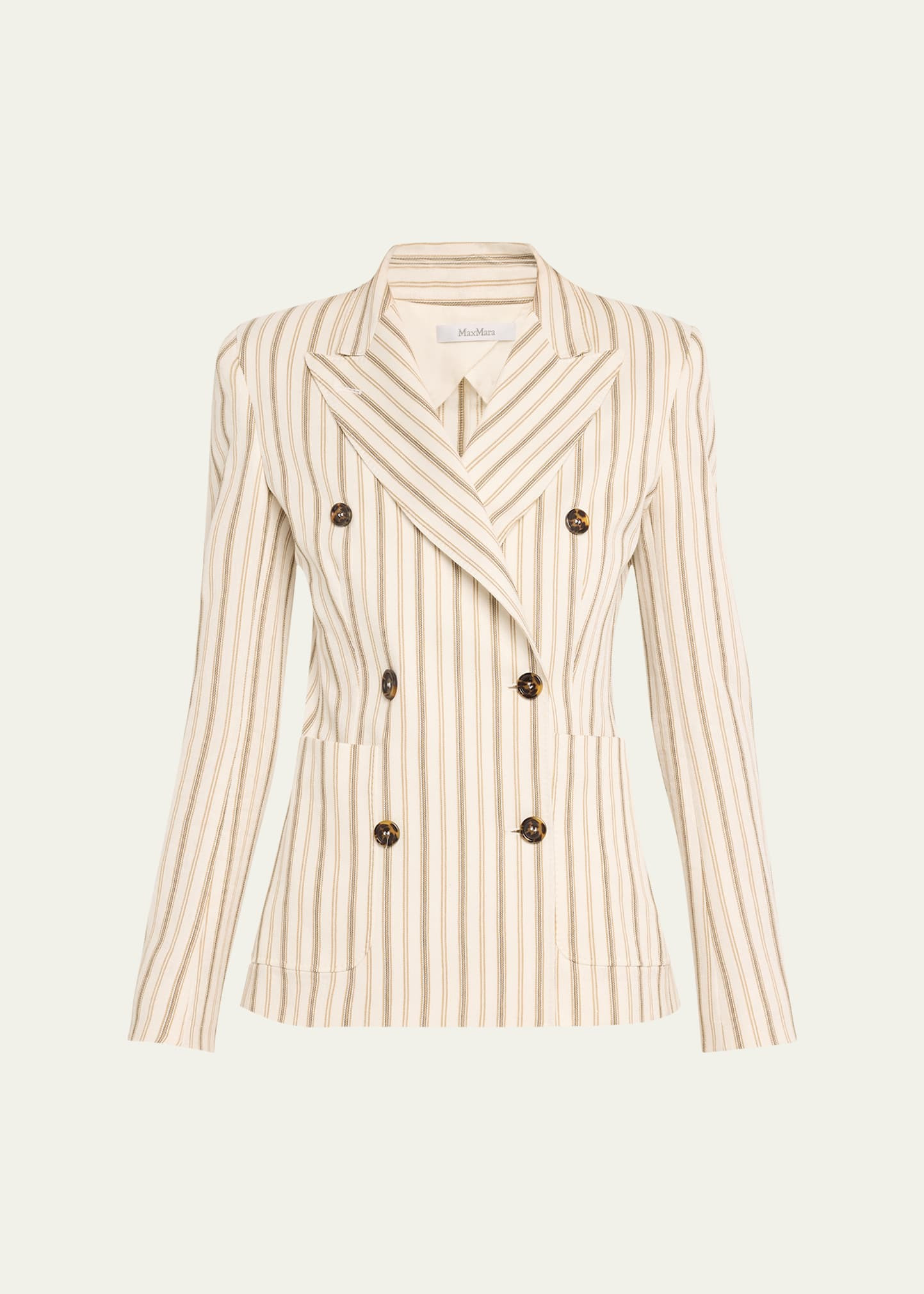Max Mara Pensile Stripe Double-Breasted Blazer | Bergdorf Goodman