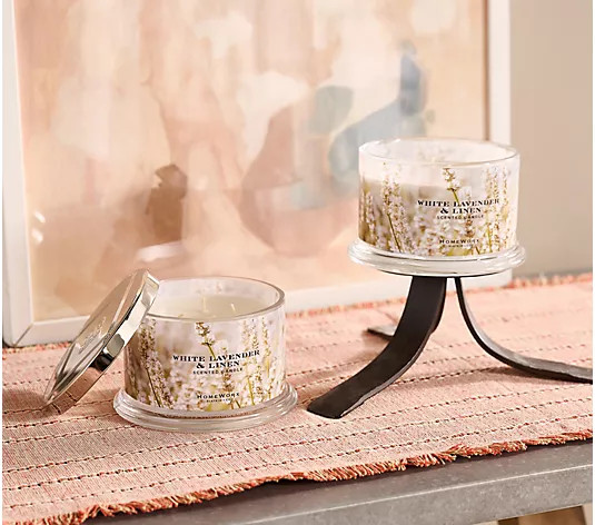 HomeWorx by Slatkin + Co. S/2 18oz Core Favorites Candles - QVC.com | QVC