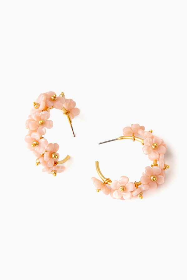 Pink Farrow Hoop Earrings | Tuckernuck (US)