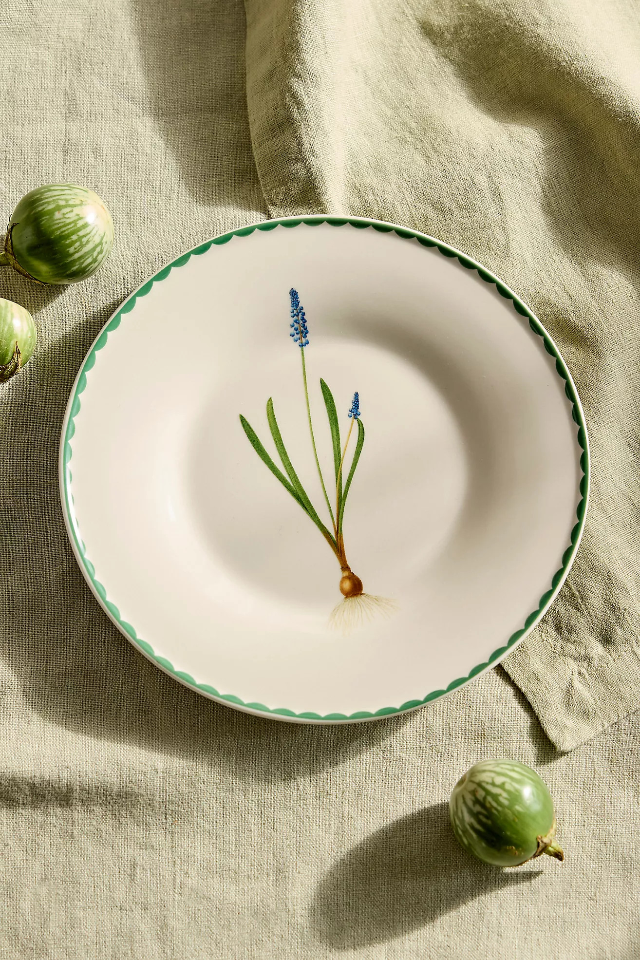 Spring Botanical Stoneware Plate | Anthropologie (US)