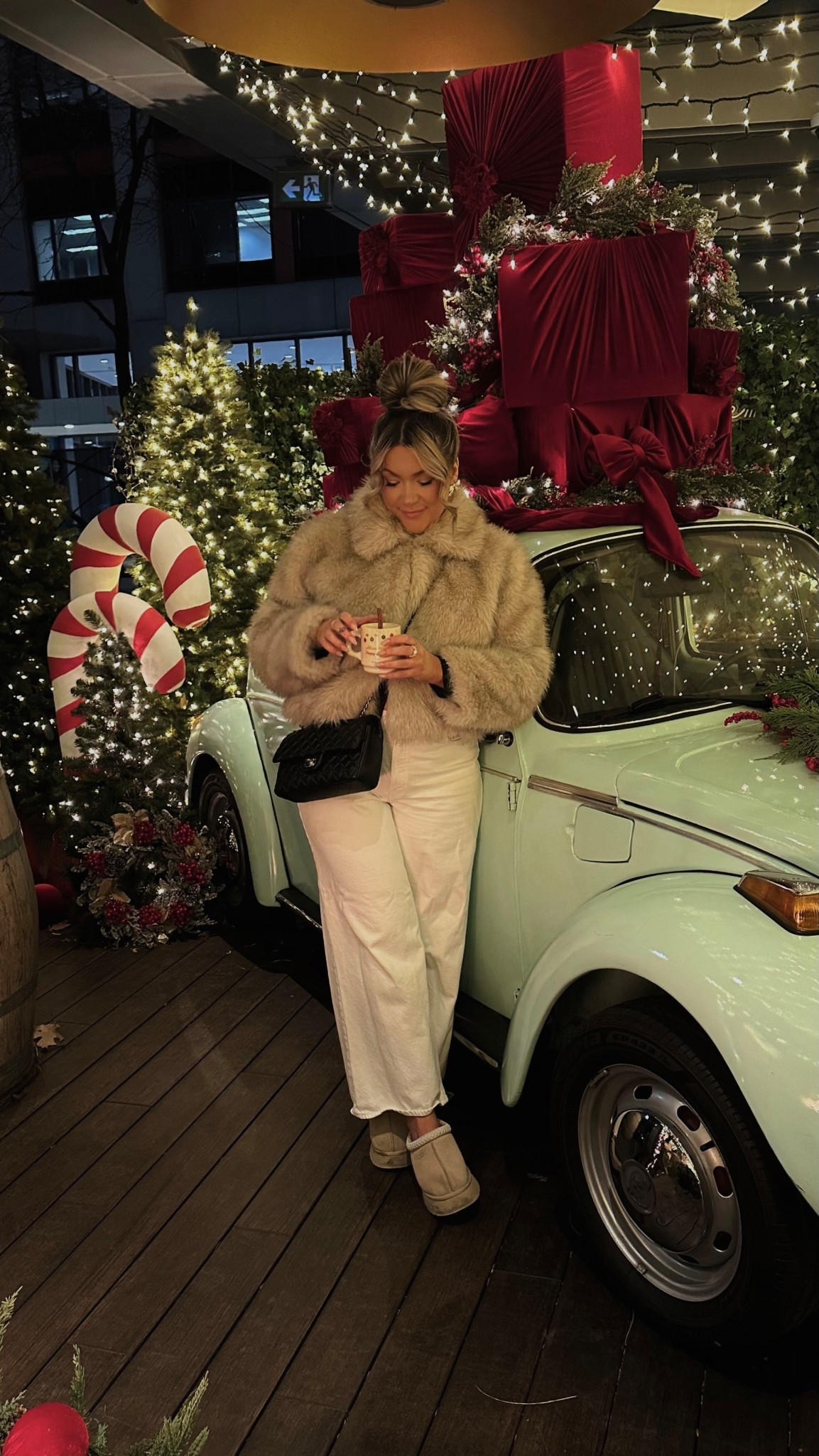 Faux fur coat 

#LTKwinter #LTKplussize #LTKholiday