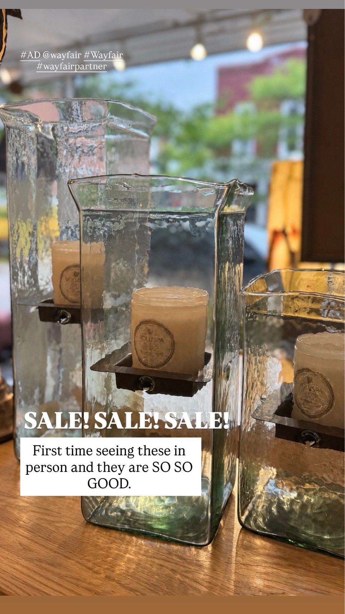 #ad First time seeing these in person and I’m telling you, they are SO good. 😍 The glass is beautiful, they feel really substantial and honestly look even better in person. Such a pretty piece for a console, dining table or fireplace. Highly recommend these!

Wayfair’s Labor Day Clearance runs August 29 through September 7 with up to 70% off, plus free and easy delivery over $35.

@wayfair #Wayfair #wayfairpartner

#LTKSaleAlert #LTKHome