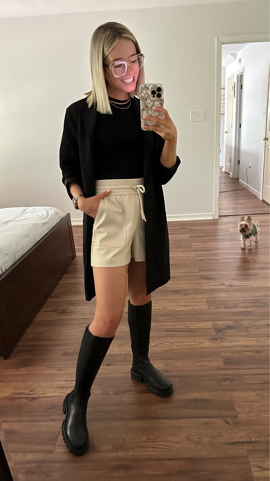 Express super high waisted faux leather pull on shorts in Sandshell on sale PLUS and additional 50% off in cart making them $24.99!! XS TTS

AllSaints Maeve knee high Chelsea boots TTS 

#LTKshoecrush #LTKFind #LTKsalealert