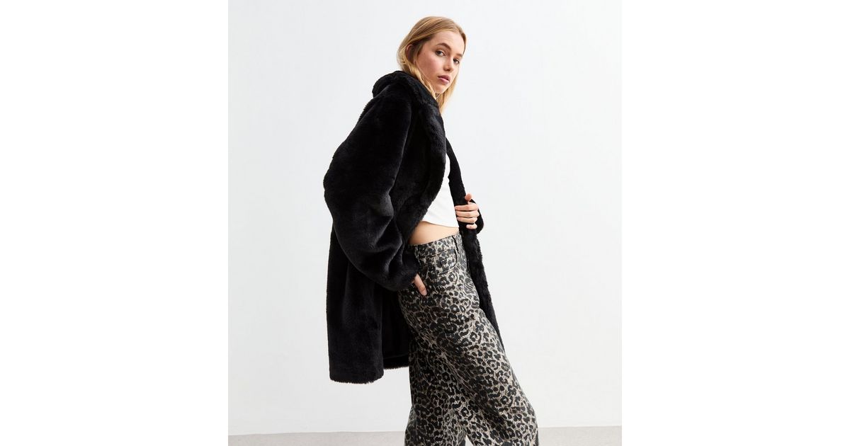 Black Faux Fur Coat
						
						Add to Saved Items
						Remove from Saved Items | New Look (UK)