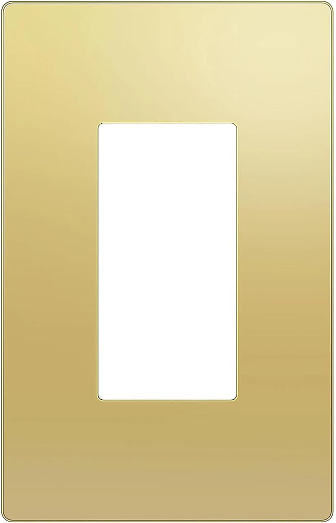 LIDER Decorator Metal Wall Plate, Temperature and Impact Resistant, 201 Stainless Steel, Screwles... | Amazon (US)