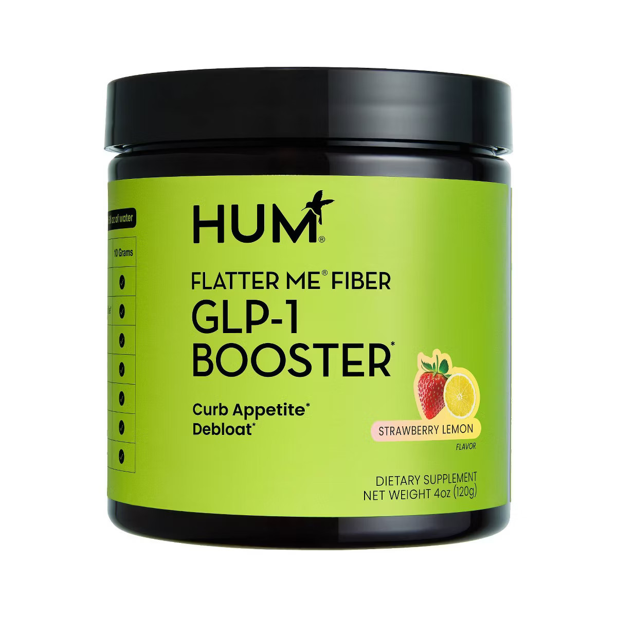 HUM Nutrition Flatter Me Fiber GLP-1 Booster Dietary Supplements - 4oz | Target