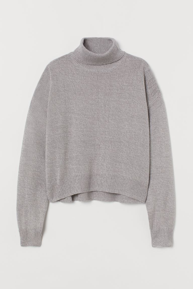 Knitted polo-neck jumper | H&M (UK, MY, IN, SG, PH, TW, HK)