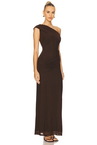 Fleur Maxi Dress in Dark Brown | Revolve Clothing (Global)