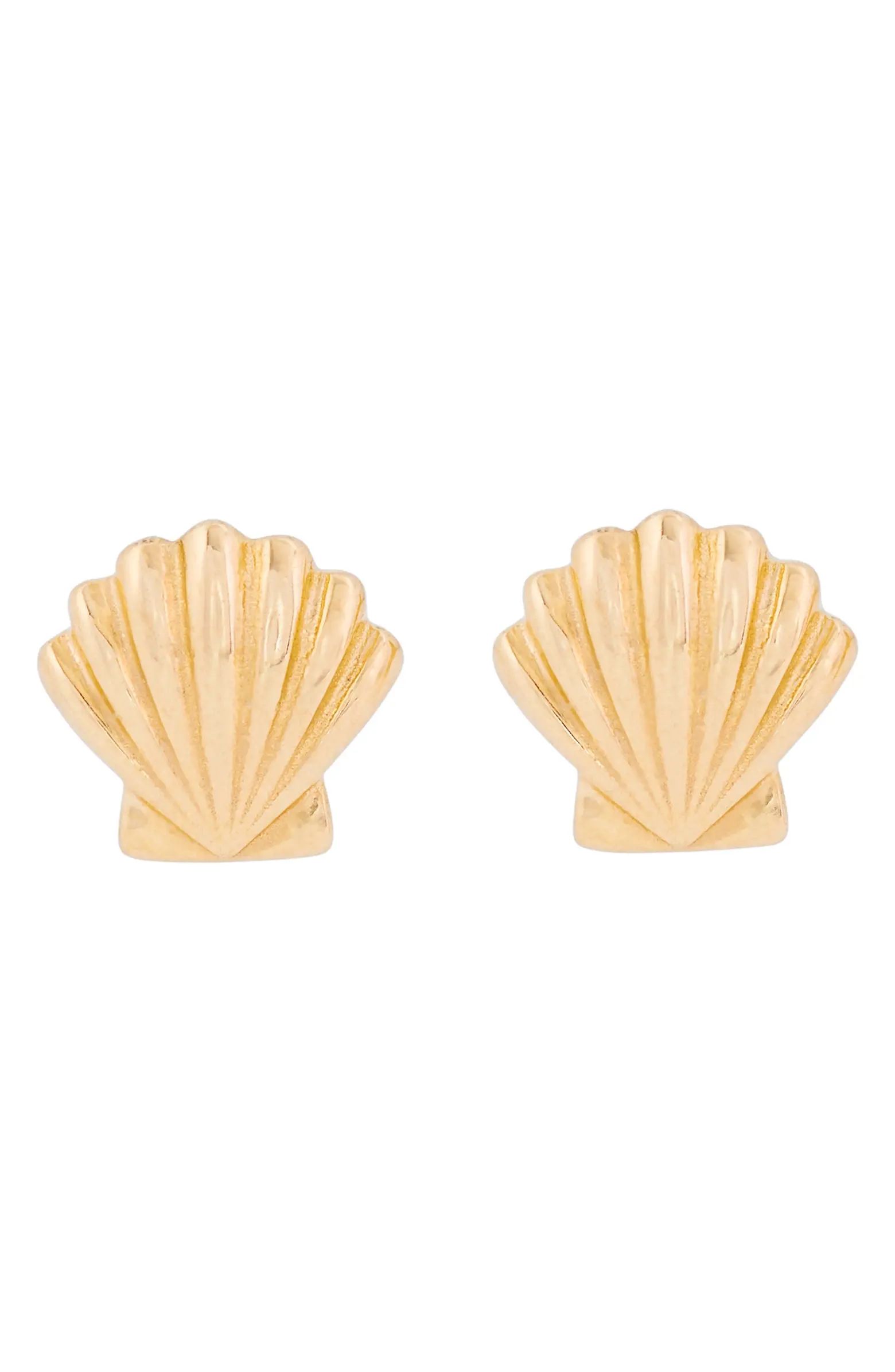 STONE AND STRAND Shell Stud Earrings | Nordstrom | Nordstrom