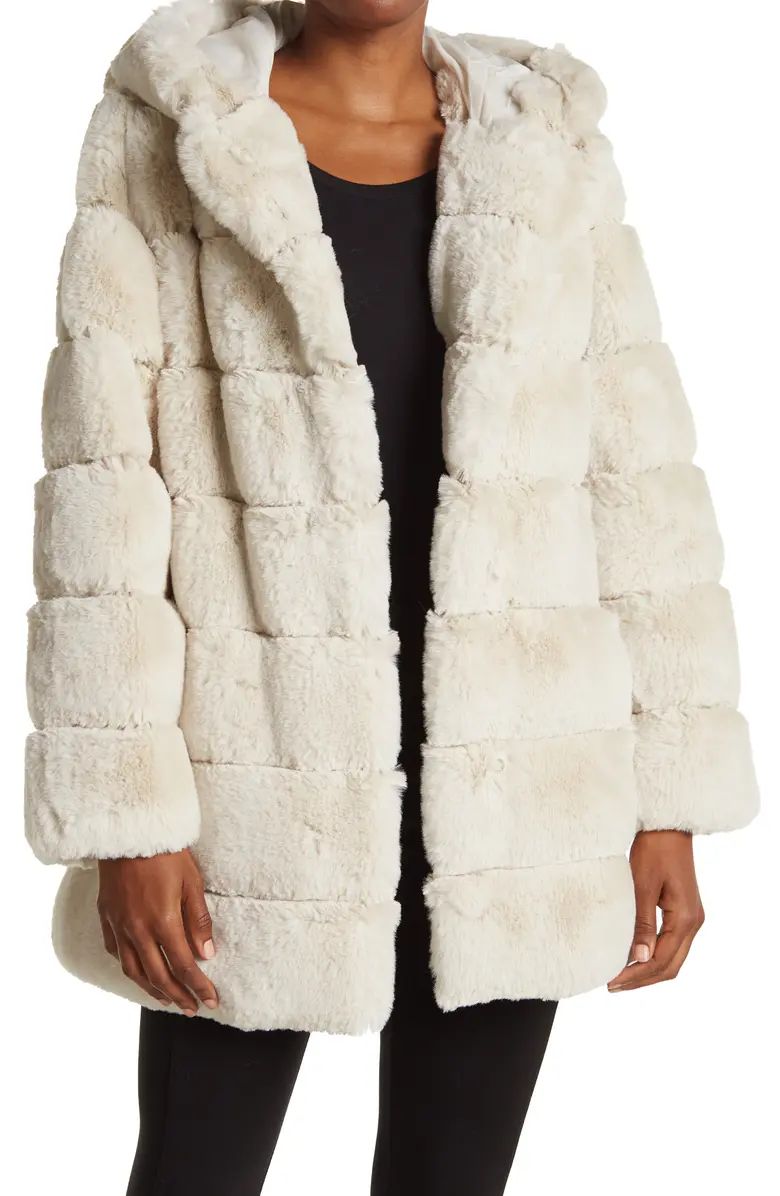 Quilted Faux Fur Hooded Coat | Nordstromrack | Nordstrom Rack