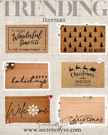 These holiday doormats & Christmas Decor are so cute & affordable! Some of the sales are ending in a few hours. 
Perfect as gifts. 
#Secretsofyve 
Always humbled & thankful to have you here.. 
CEO: patesiglobal.com PATESIfoundation.org

@secretsofyve : where beautiful meets practical, comfy meets style, affordable meets glam with a splash of splurge every now and then. I do LOVE a good sale and combining codes!  #ltkcurves #ltkfamily secretsofyve

#LTKhome #LTKSeasonal #LTKHoliday