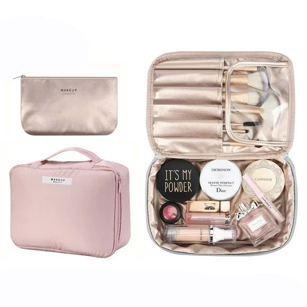 VONTER Makeup Train Cases Professional Travel Makeup Bag Cosmetic Cases Organizer Portable Storag... | Walmart (US)