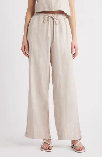Emmie Linen Drawstring Pants | Nordstrom