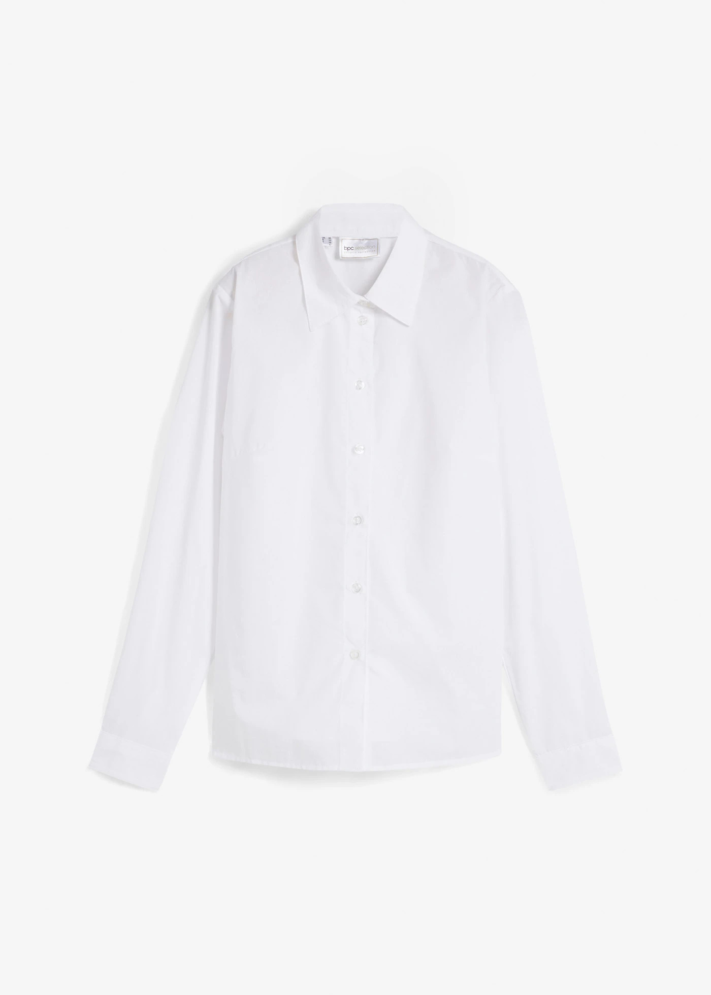 Overhemdblouse van popeline wit | Bonprix NL