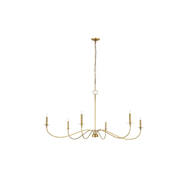 Halback 6 - Light Candle Style Classic / Traditional Chandelier | Wayfair North America