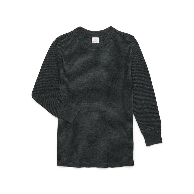 Wonder Nation Boys Thermal Top with Long Sleeves, Sizes 4-18 - Walmart.com | Walmart (US)