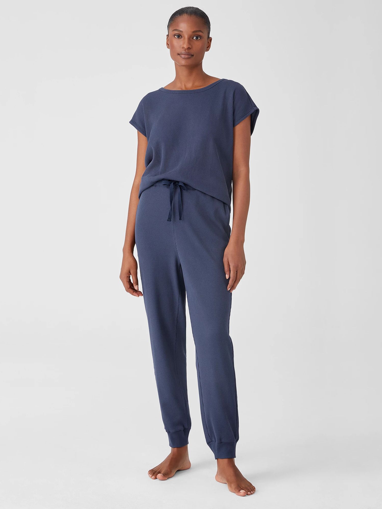 Cozy Organic Cotton Thermal Jogger Pant | Eileen Fisher
