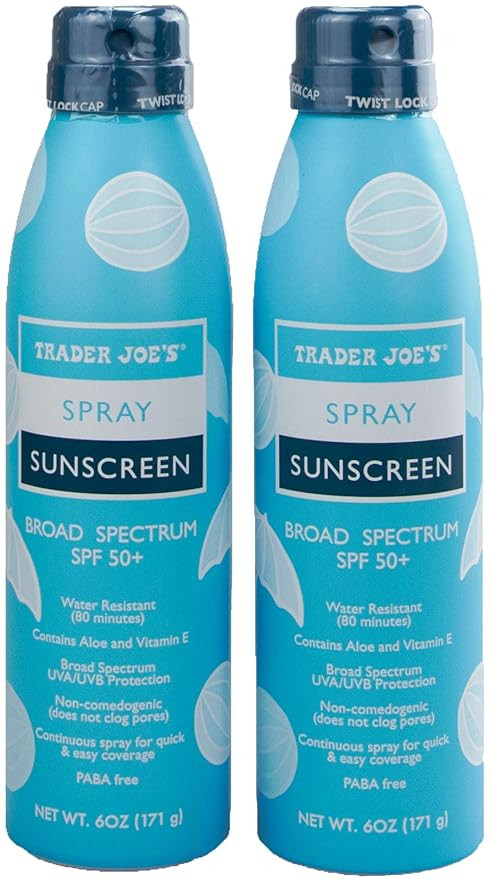 Trader Joe's Nourish Spray Sunscreen SPF 50+ Broad Spectrum (2-Pack) | Amazon (US)