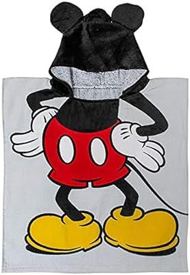 Jay Franco Disney Mickey Mouse Kids Bath/Pool/Beach Hooded Poncho - Super Soft & Absorbent Cotton... | Amazon (US)